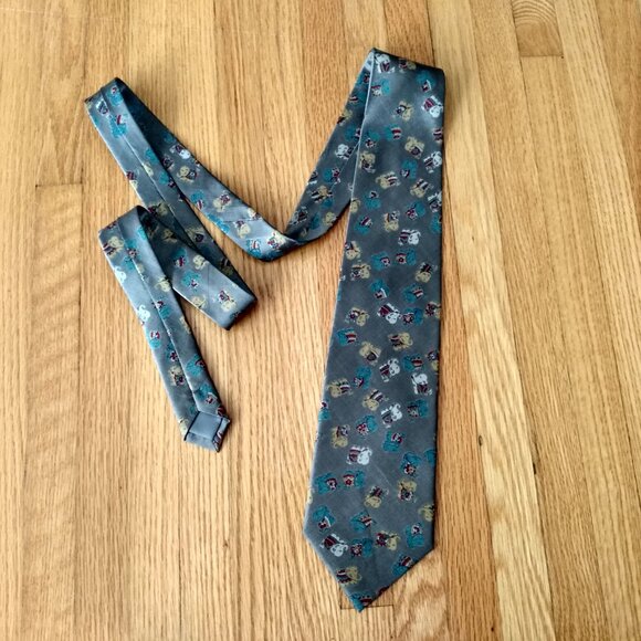 Vintage Thai Elephant Silk Neck Tie T. Shinawatra Made in Thailand Necktie - Picture 3 of 12